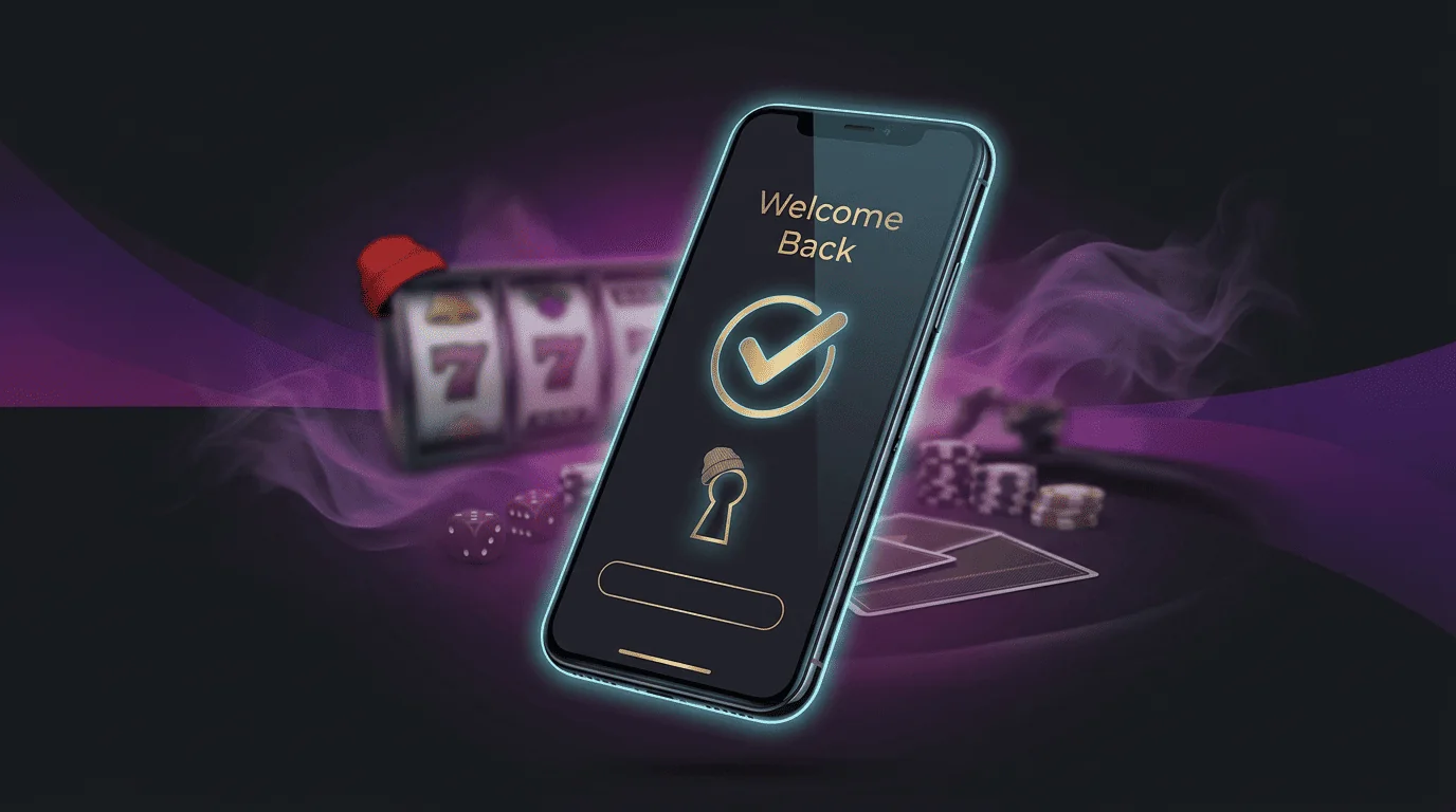 Mobile Casino-App mit Slots auf dem Smartphone
